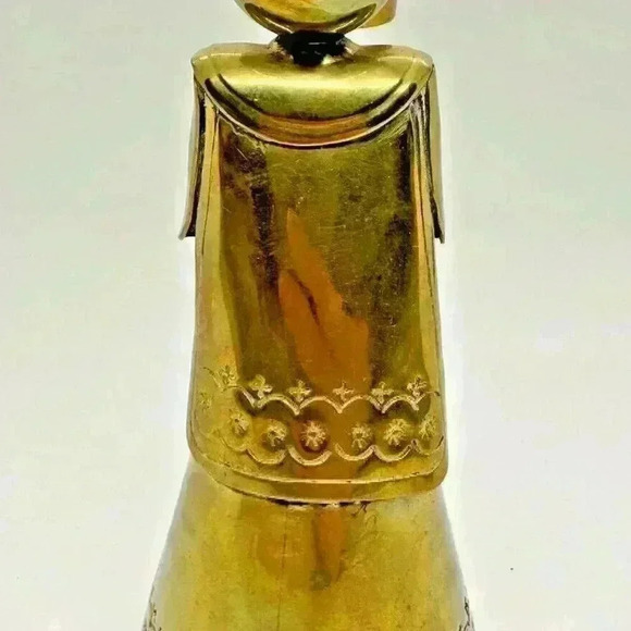 Bishop / Acolyte Stamped Brass Candle Holder Mexico 6.25” Unique Rare - Picture 4 of 5